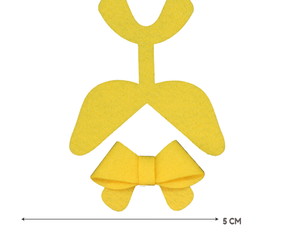 Aplique De Feltro 10 Laços Mimo 5cm