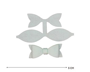 Aplique De Feltro 10 Laços Simples Candy 5cm
