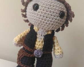 Han Solo Amigurumi crochê