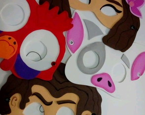 Máscaras Moana e Personagens