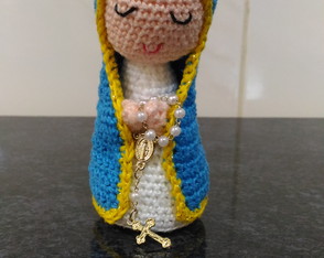 Santinha Amigurumi crochê