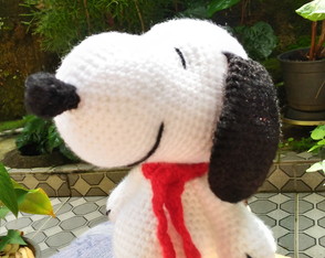 Snoopy Amigurumi crochê