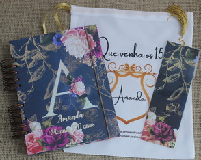 Planner Debutante - Planner 15 Anos - Capa Monograma