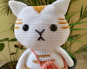 Gatinho Mingau Amigurumi Crochê Personalizado