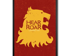 Quadro Decorativo Lannister 20x30 - Game Of Thornes