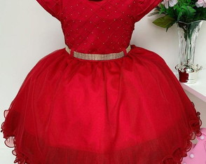 Vestido Vermelho de Luxo