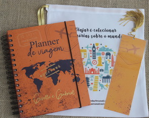 Planner de Viagem - Capa Laranja