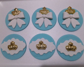 Aplique Cupcake 6cm Príncipe