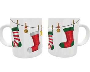 Caneca Enfeite de Natal Personalizada