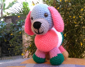 Cachorrinho Chuvisco Amigurumi crochê