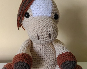 Cavalo Canjica Amigurumi crochê