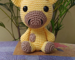 Girafinha Baby Safári Amigurumi