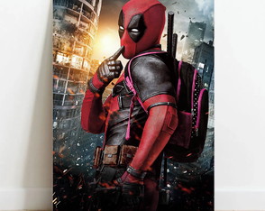 Quadro Decorativo A4 - Deadpool