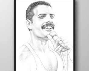 Desenho de Retrato com Grafite