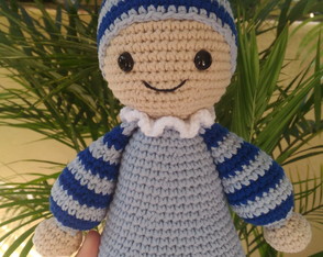 Boneco Bebê Amigurumi Crochê