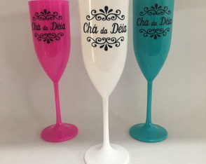 Taça Champagne 160 ml Personalizada Colorida