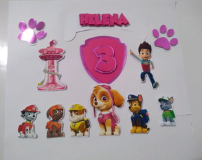 Topo de bolo Skye Patrulha canina