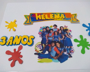 Topo de bolo Chiquititas