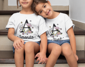 Camiseta Infantil Alfabeto