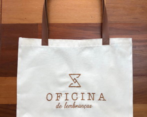 Ecobag bordada p/ empresa e casamento a partir de 12,00