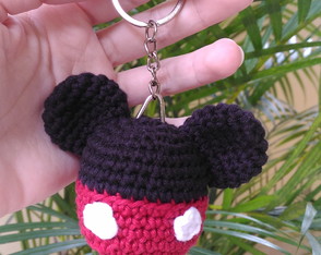 Chaveiro Mickey Amigurumi crochê