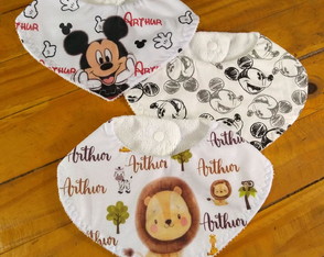 Babador Bandana Personalizado em Sublimação.