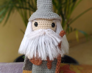 Gandalf Toy Art Amigurumi crochê