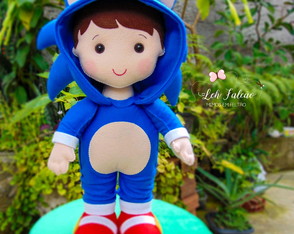 Boneco Personalizado Sonic