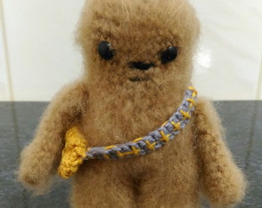 Chewbacca Amigurumi crochê - Pequeno