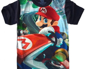 Camiseta ou Regata Full Print S-523 SUPER MARIO KART