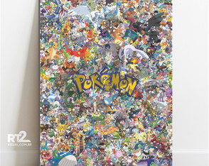 Placa Decorativa Desenhos Animados Pokémon pdad-46