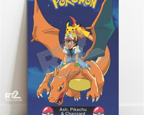 Placa Decorativa Desenhos Animados Pokémon pdad-50