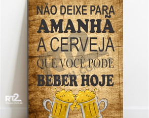 Placa Decorativa Bebidas pdbe-26