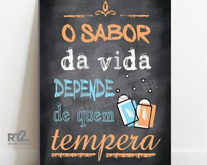 Placa Decorativa Frases Cozinha pdfr-293