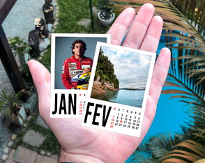 Polaroid com Calendário - 5x7 - com Imã