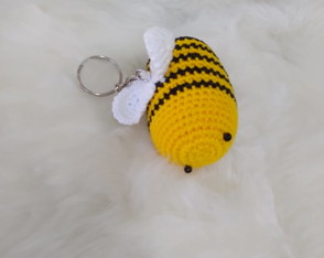 Chaveiro Abelhinha Amigurumi