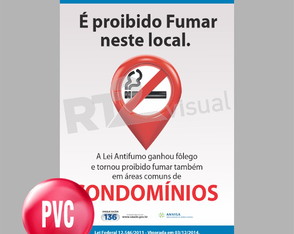 Placa Proibido Fumar em Áreas Comuns de Condomínios - pr-02