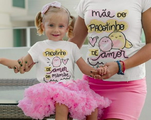 Kit Dia das Mães (1 camiseta adulto + 1 camiseta infantil)