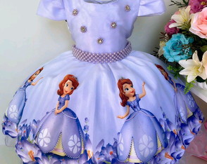 Vestido princesa sofia  Compre Produtos Personalizados no Elo7