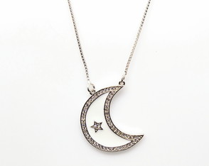 Colar Lua - Prata