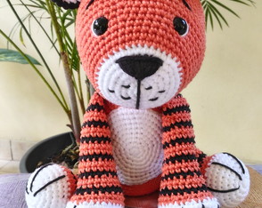 Tigre Cocada Amigurumi Crochê