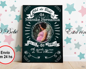 Chalkboard Chá de Bebê (Arte Digital)