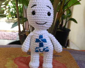 Zé Gotinha Boneco Amigurumi crochê