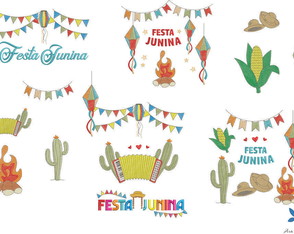 Matrizes de Bordado - Festa Junina 004