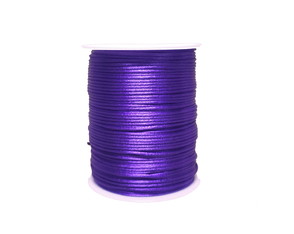 Cordão de Cetim Rabo de Rato 1mm - Roxo 100mts