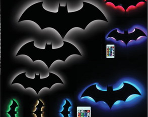 LUMINÁRIAS DE LED SUPER HEROIS BATMAN