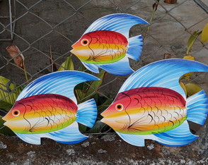 Quadro peixe trio