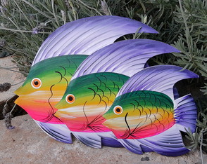 Peixe lilás trio.