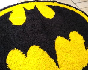 Tapete infantil Batman oval 100x127 cm