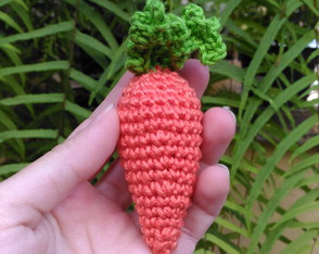 Cenoura com Catnip Brinquedo para Gatos Amigurumi Crochê